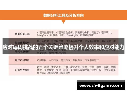 应对每周挑战的五个关键策略提升个人效率和应对能力